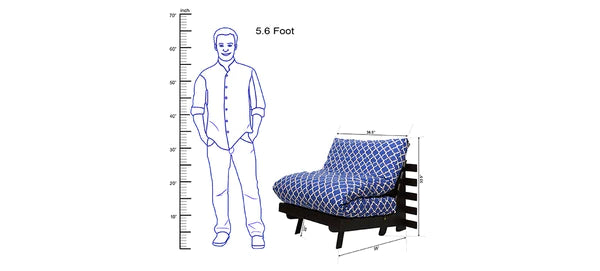 Futon: Wooden Single Futon Sofa Cum Bed