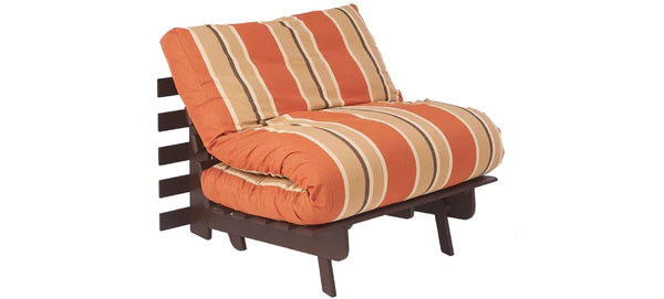 Futon: Wooden Single Futon Sofa Cum Bed