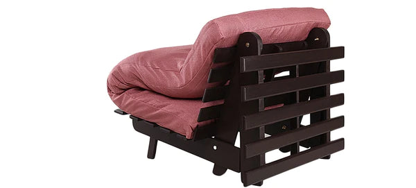 Futon: Wooden Single Futon Sofa Cum Bed