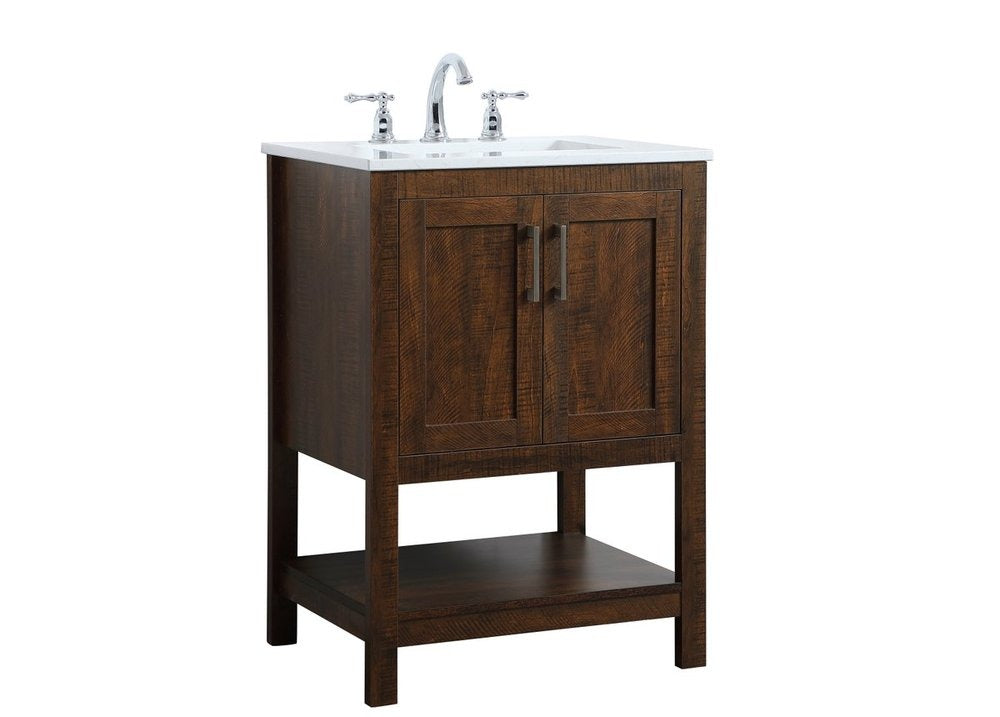 Single Sink Vanities: 24 in. Single Bathroom Vanity
