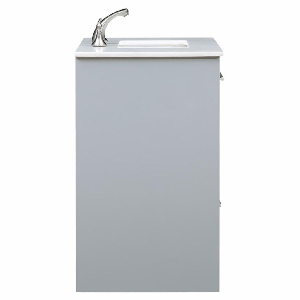 Single Sink Vanities: 30 in. Grey Single Bathroom Vanity Set