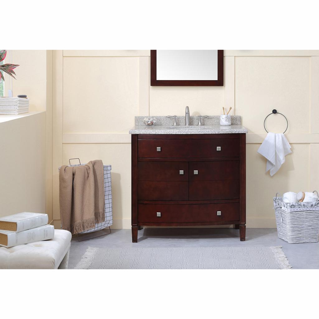 Single Sink Vanities: 36 in. Single Bathroom Vanity