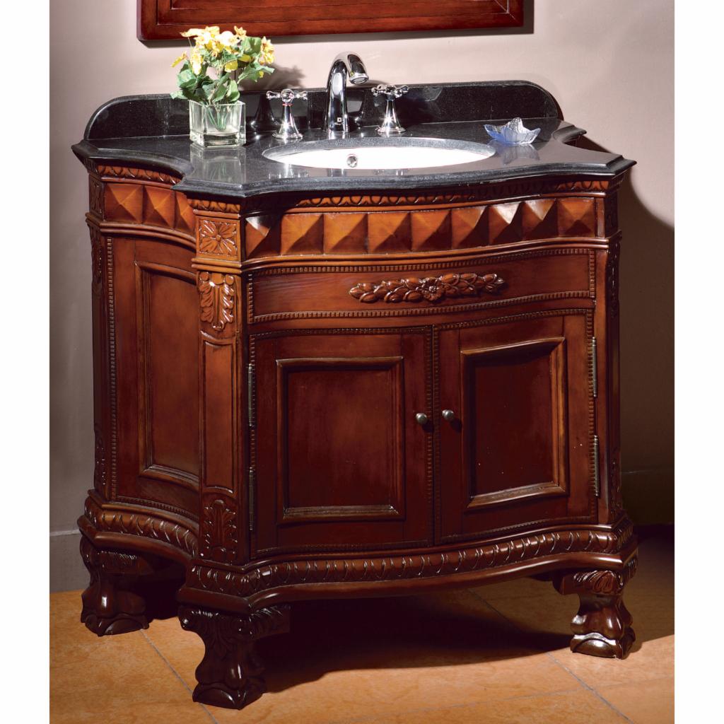 Single Sink Vanities: 36 in. Single Bathroom Vanity