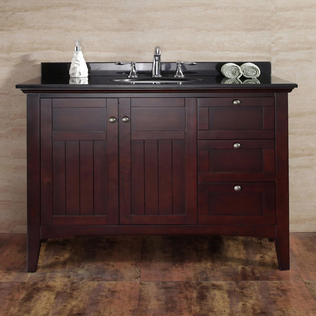 Single Sink Vanities: 42-in. Single Bathroom Vanity