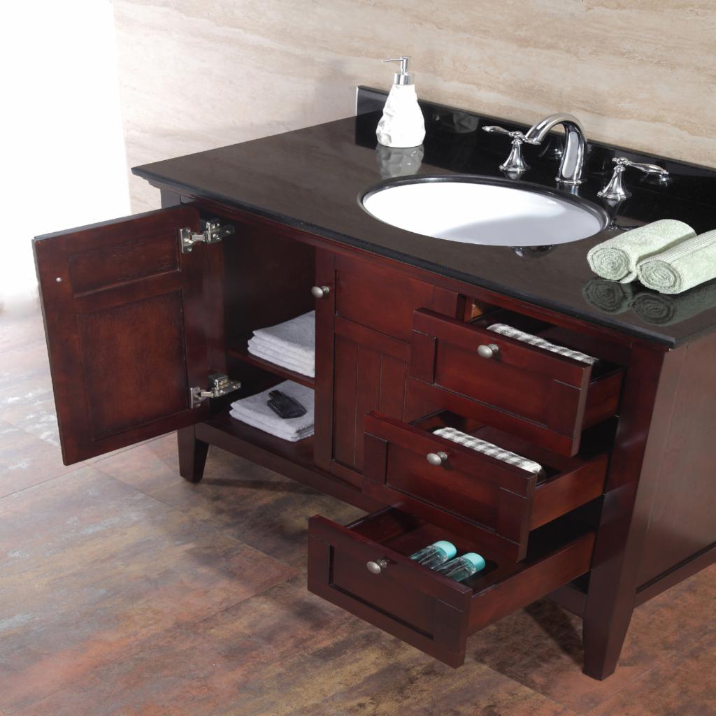 Single Sink Vanities: 42-in. Single Bathroom Vanity