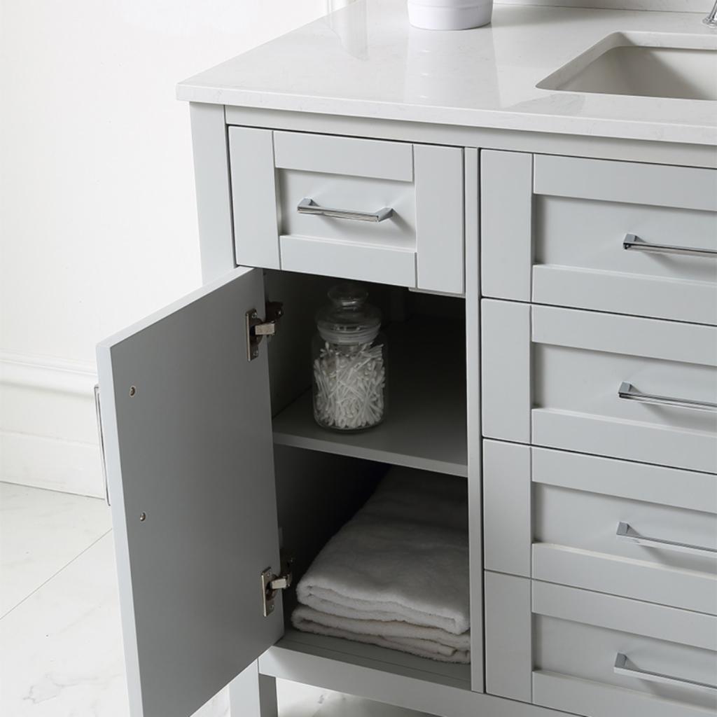 Single Sink Vanities: 48 in. Single Sink Bathroom Vanity