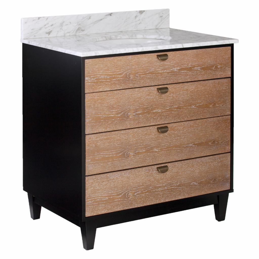 Single Sink Vanities: Vanity Sink with Marble Top