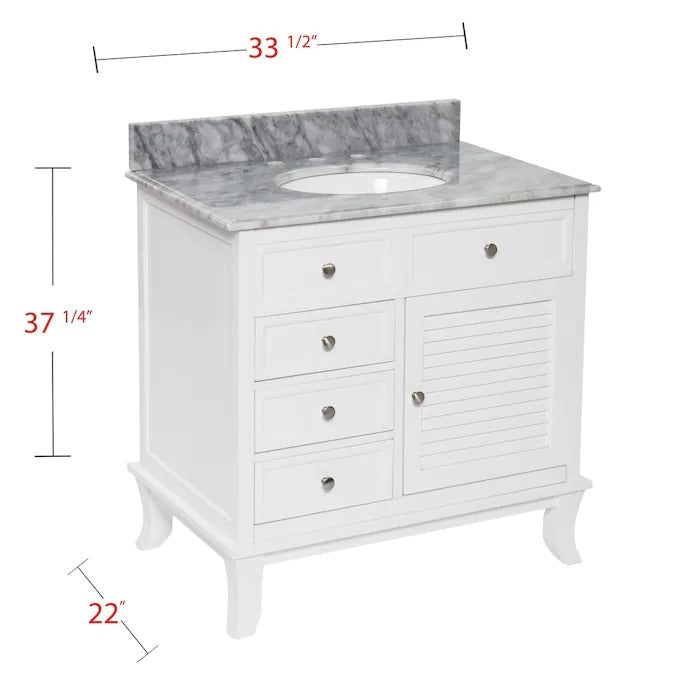 Single Sink Vanities: White Vanity Sink