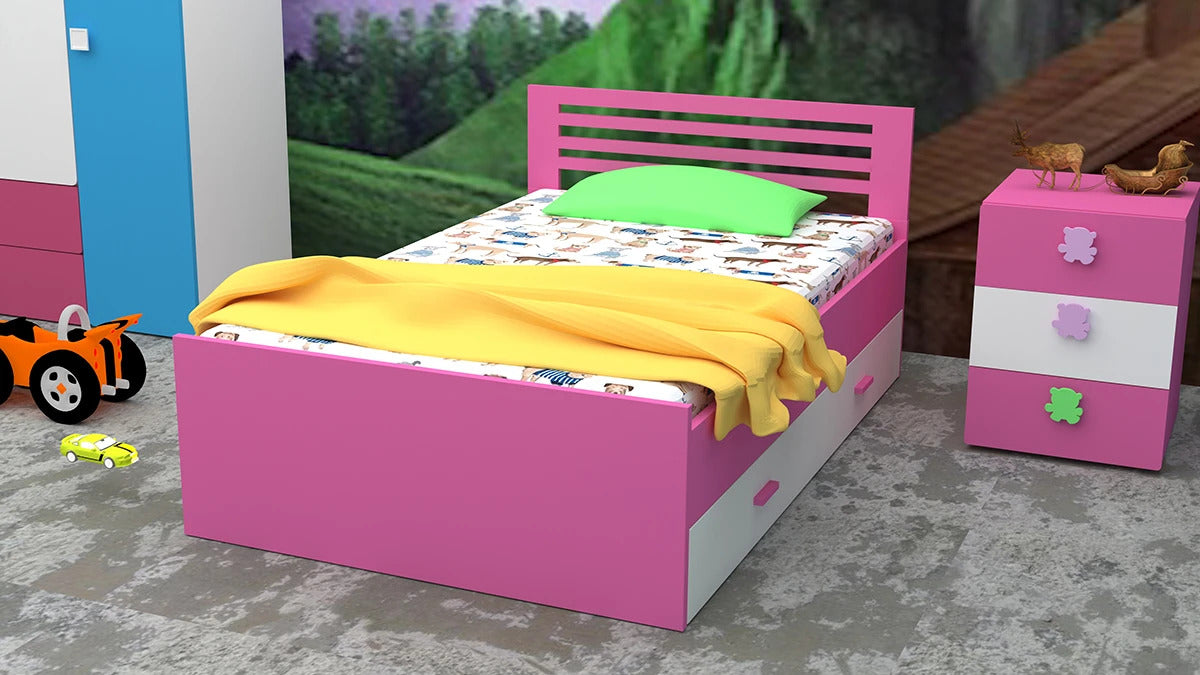 Single bed : Trundle Kids Furniture
