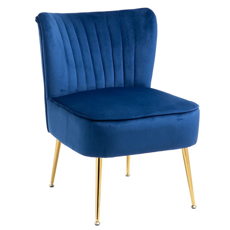 Slipper Chair: 22.24'' Wide Velvet Slipper Chair (Set of 2)