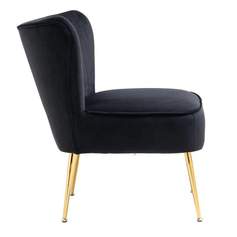 Slipper Chair: 22.24'' Wide Velvet Slipper Chair (Set of 2)