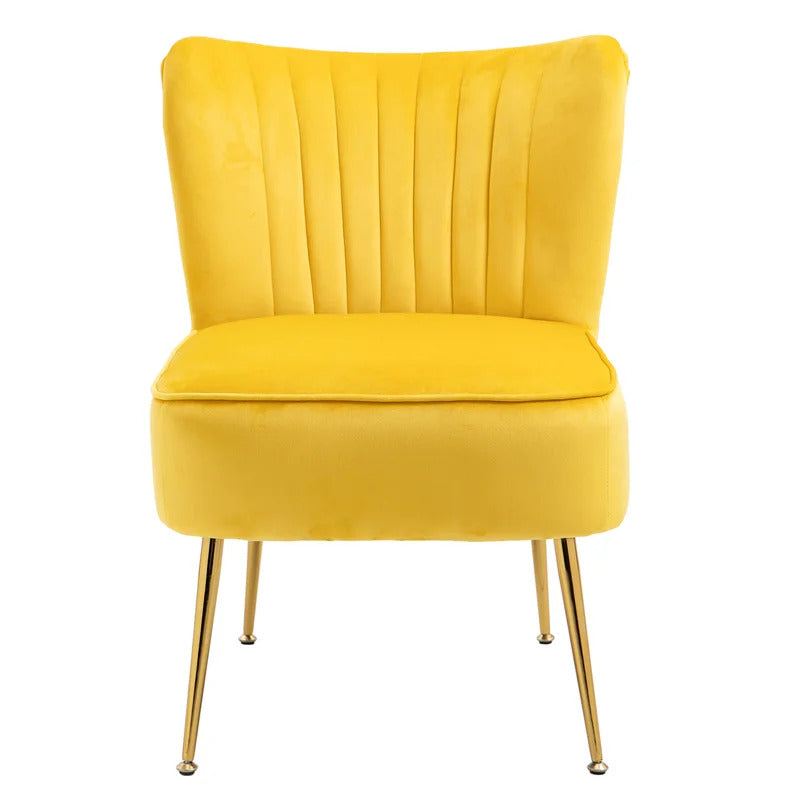 Slipper Chair: 22.24'' Wide Velvet Slipper Chair (Set of 2)