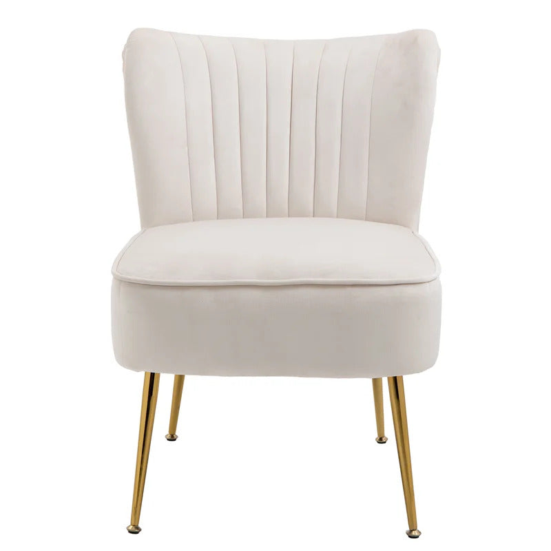 Slipper Chair: 22.24'' Wide Velvet Slipper Chair (Set of 2)