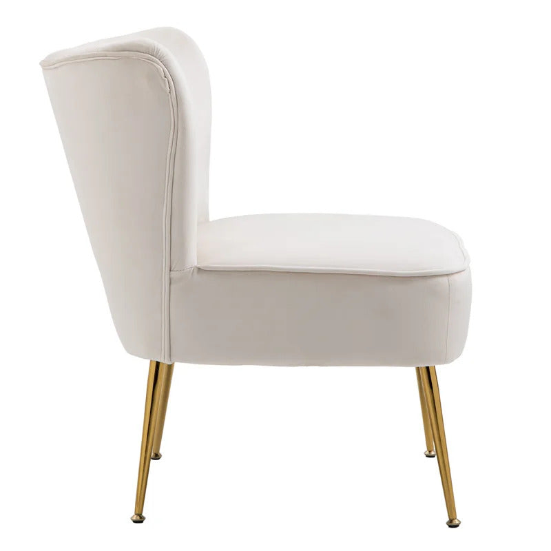 Slipper Chair: 22.24'' Wide Velvet Slipper Chair (Set of 2)