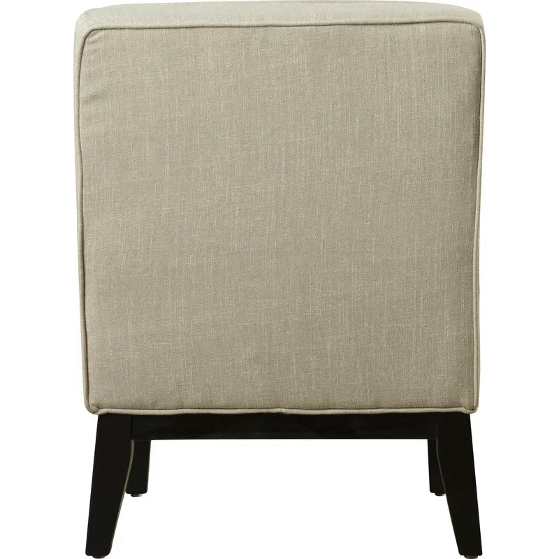 Slipper Chair: 22.4'' Wide Tufted Slipper Chair