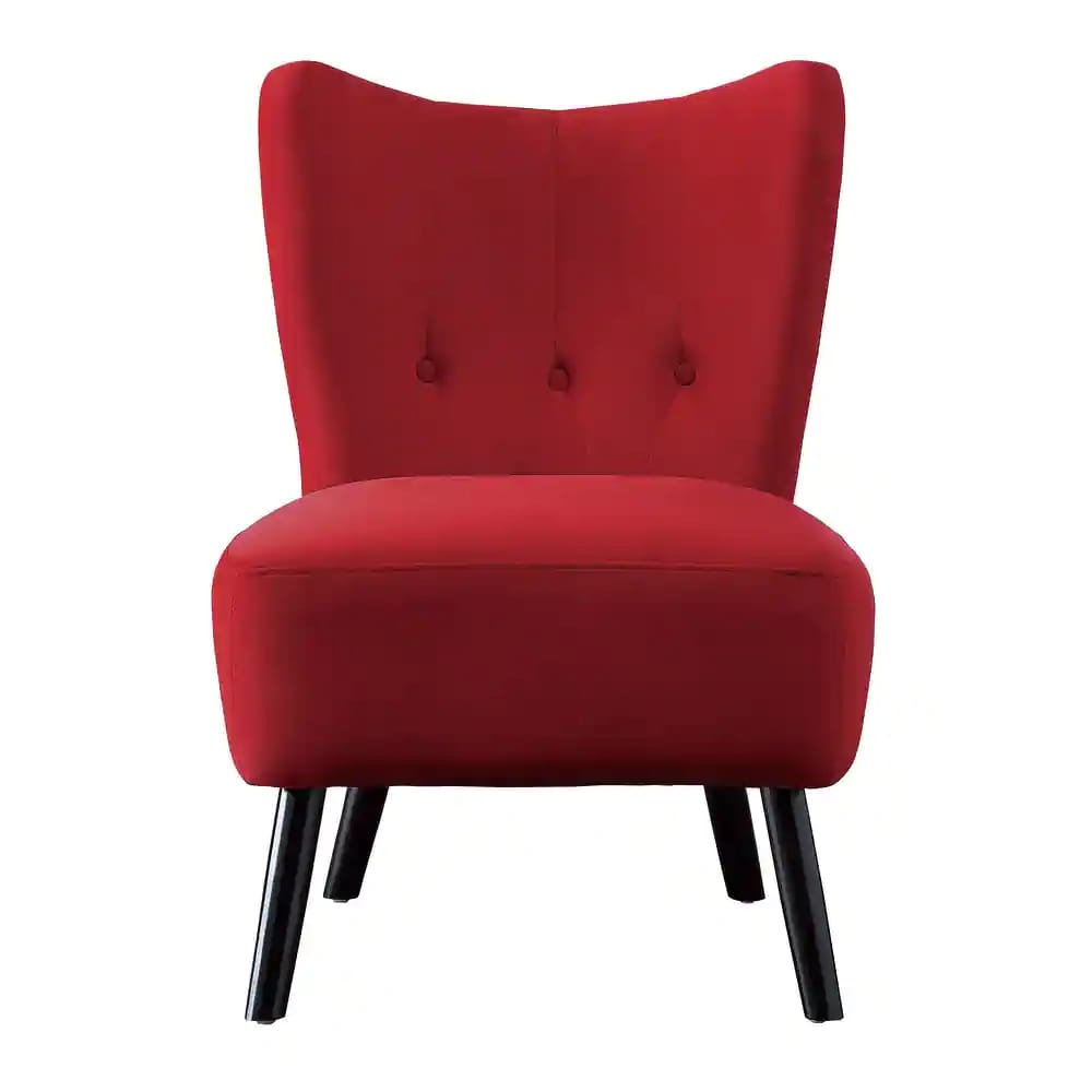 Slipper Chair: 22.5'' Wide Tufted Velvet Slipper Chair