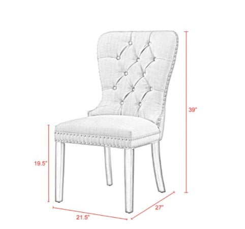 Slipper Chair 22.83'' Wide Tufted Velvet Slipper Chair