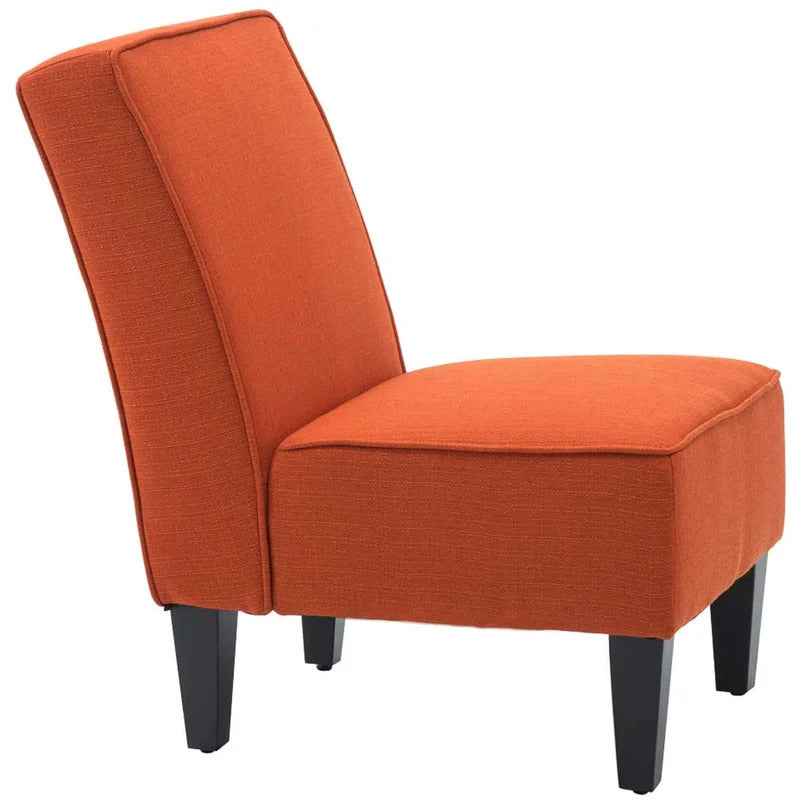 Slipper Chair: 22'' Wide Linen Slipper Chair