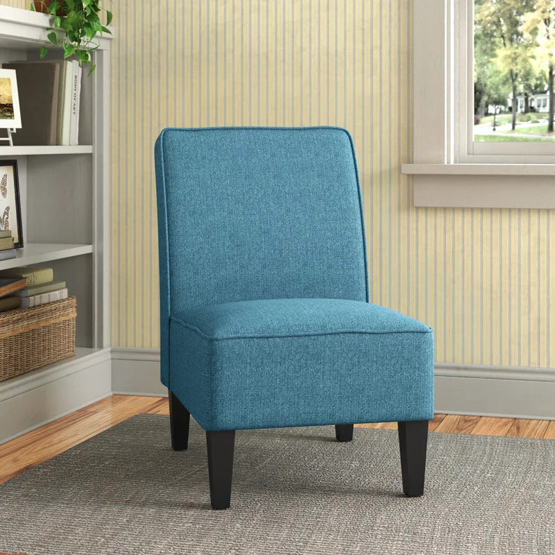 Slipper Chair: 22'' Wide Linen Slipper Chair