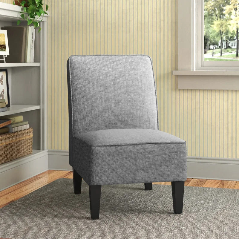Slipper Chair: 22'' Wide Linen Slipper Chair