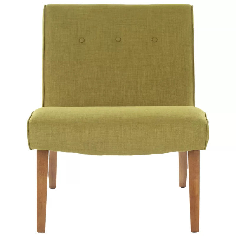 Slipper Chair: 25.2'' Wide Tufted Slipper Chair