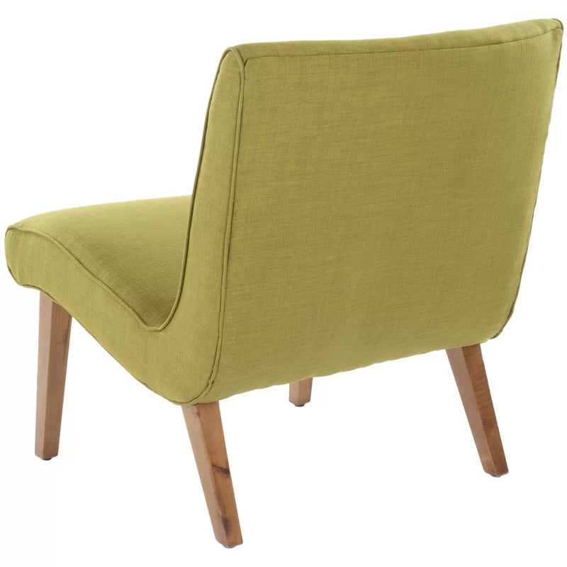 Slipper Chair: 25.2'' Wide Tufted Slipper Chair