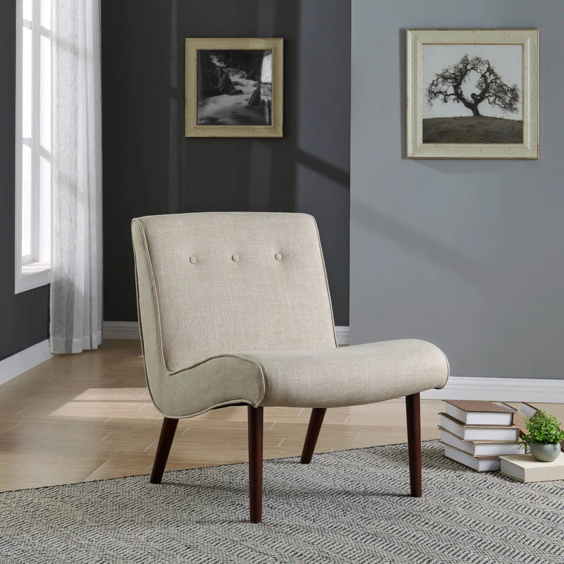 Slipper Chair: 25'' Wide Slipper Chair