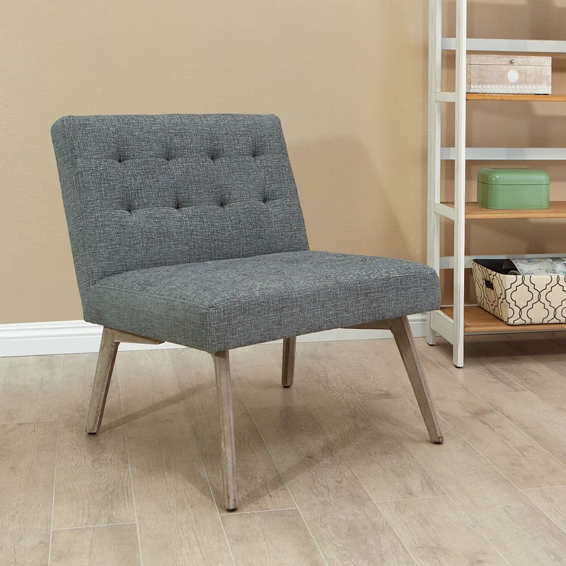 Slipper Chair: 26.5'' Wide Tufted Slipper Chair