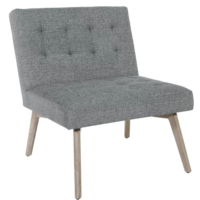 Slipper Chair: 26.5'' Wide Tufted Slipper Chair