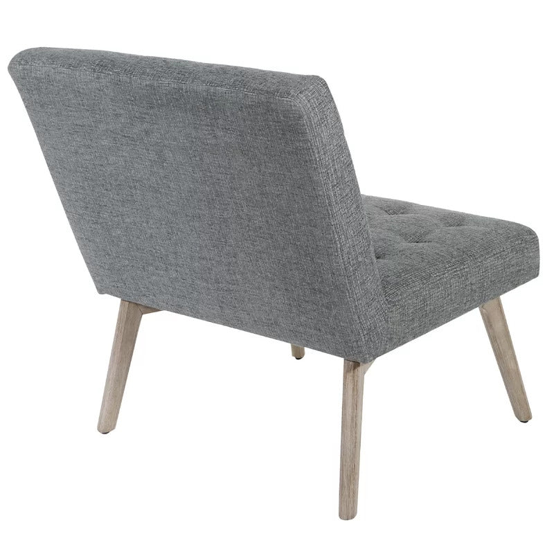 Slipper Chair: 26.5'' Wide Tufted Slipper Chair