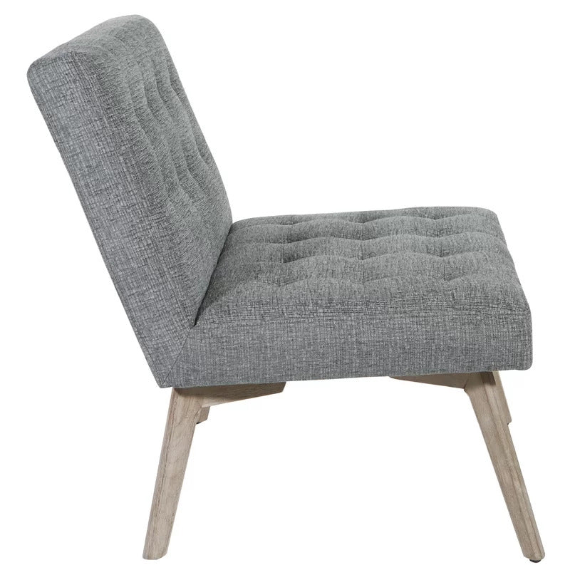 Slipper Chair: 26.5'' Wide Tufted Slipper Chair
