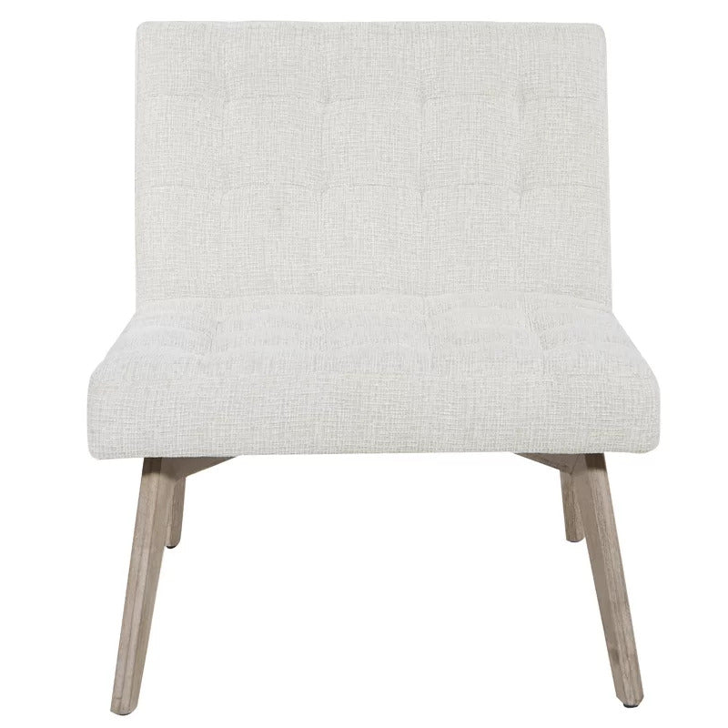 Slipper Chair: 26.5'' Wide Tufted Slipper Chair