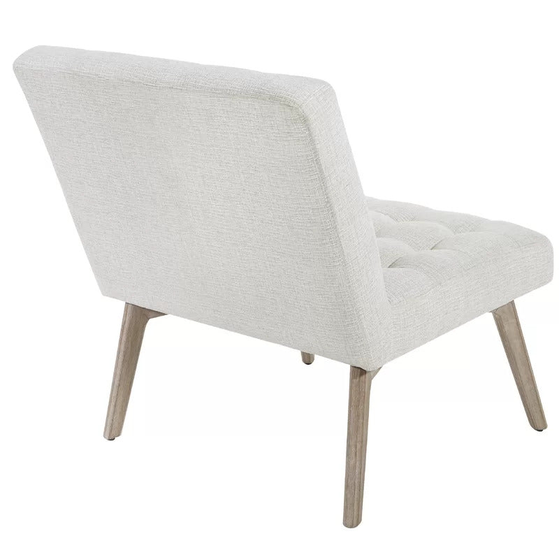 Slipper Chair: 26.5'' Wide Tufted Slipper Chair