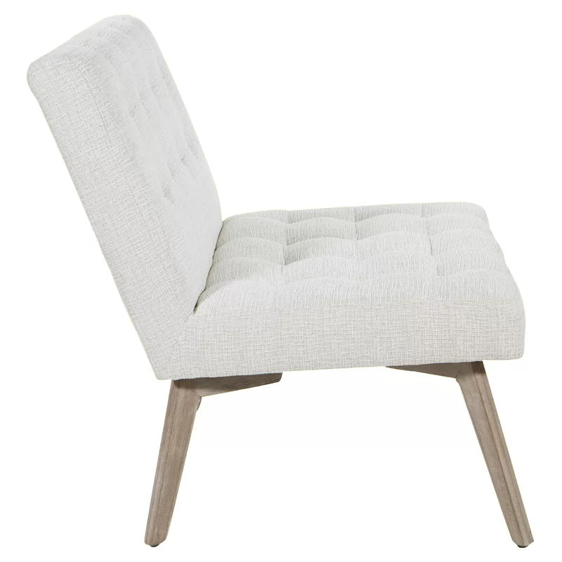 Slipper Chair: 26.5'' Wide Tufted Slipper Chair