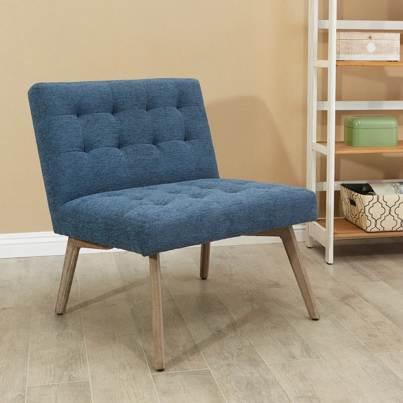 Slipper Chair: 26.5'' Wide Tufted Slipper Chair