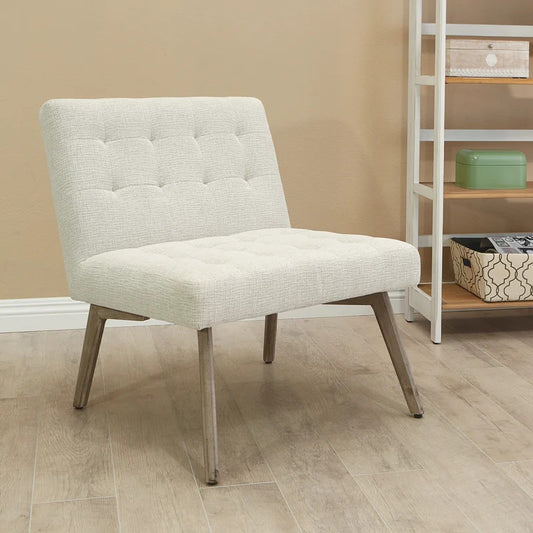 Slipper Chair: 26.5'' Wide Tufted Slipper Chair