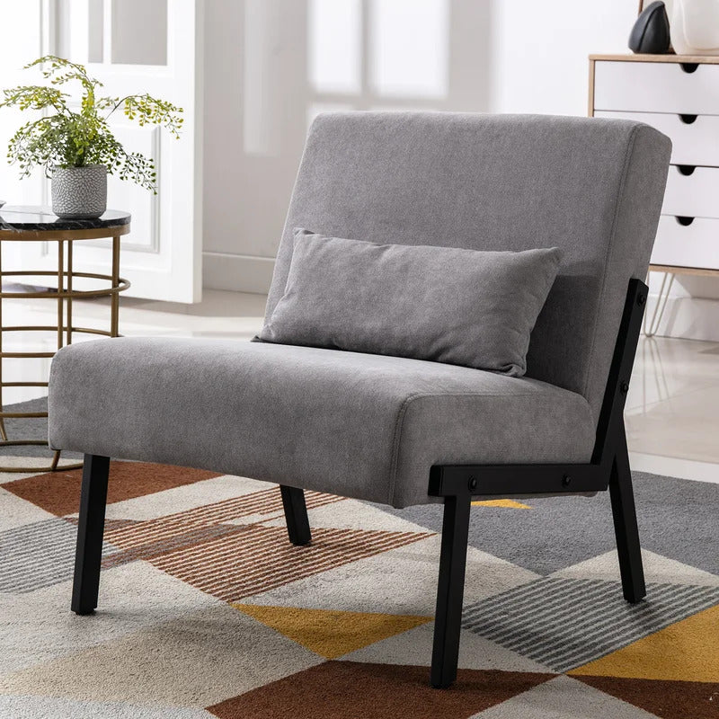 Slipper Chair: 26'' Wide Tufted Slipper Chair