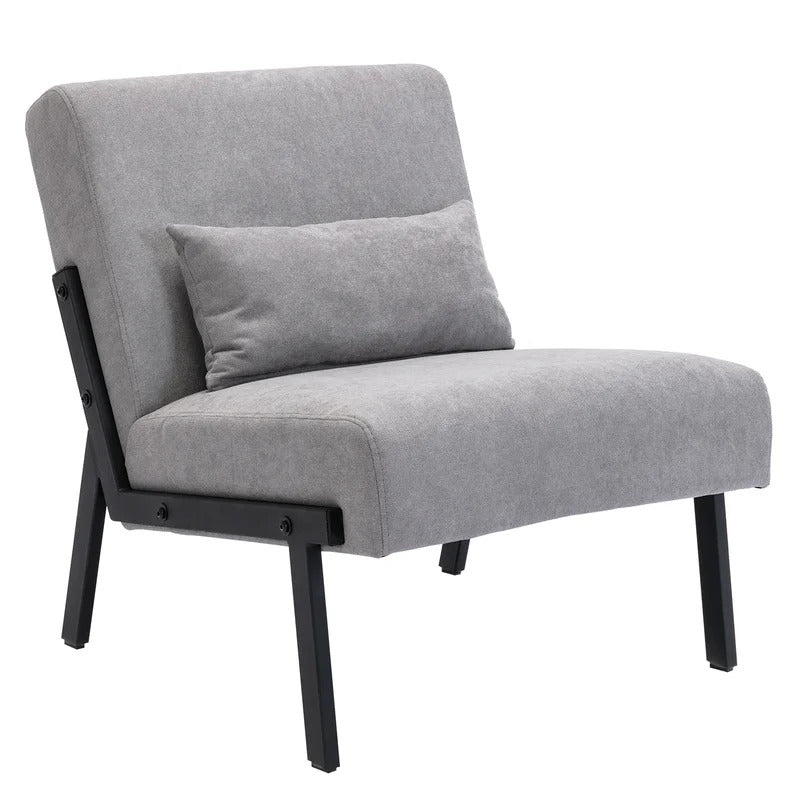 Slipper Chair: 26'' Wide Tufted Slipper Chair