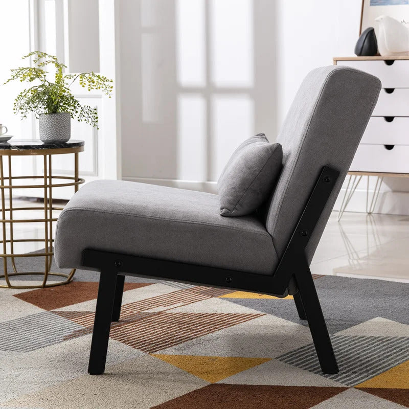 Slipper Chair: 26'' Wide Tufted Slipper Chair