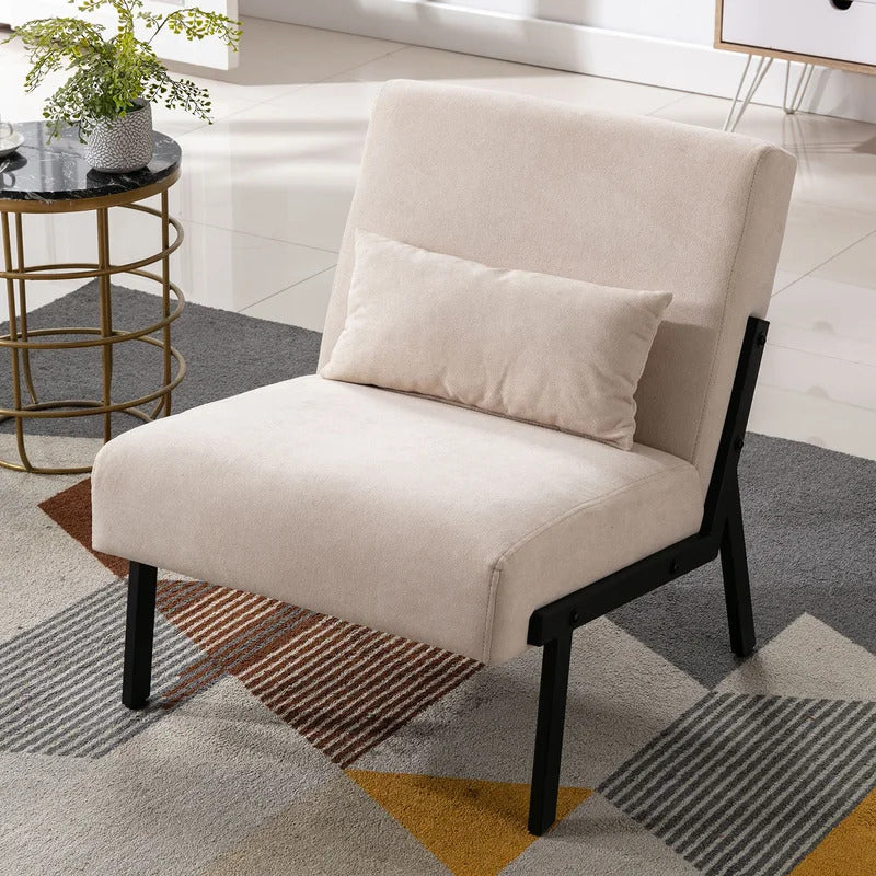 Slipper Chair: 26'' Wide Tufted Slipper Chair