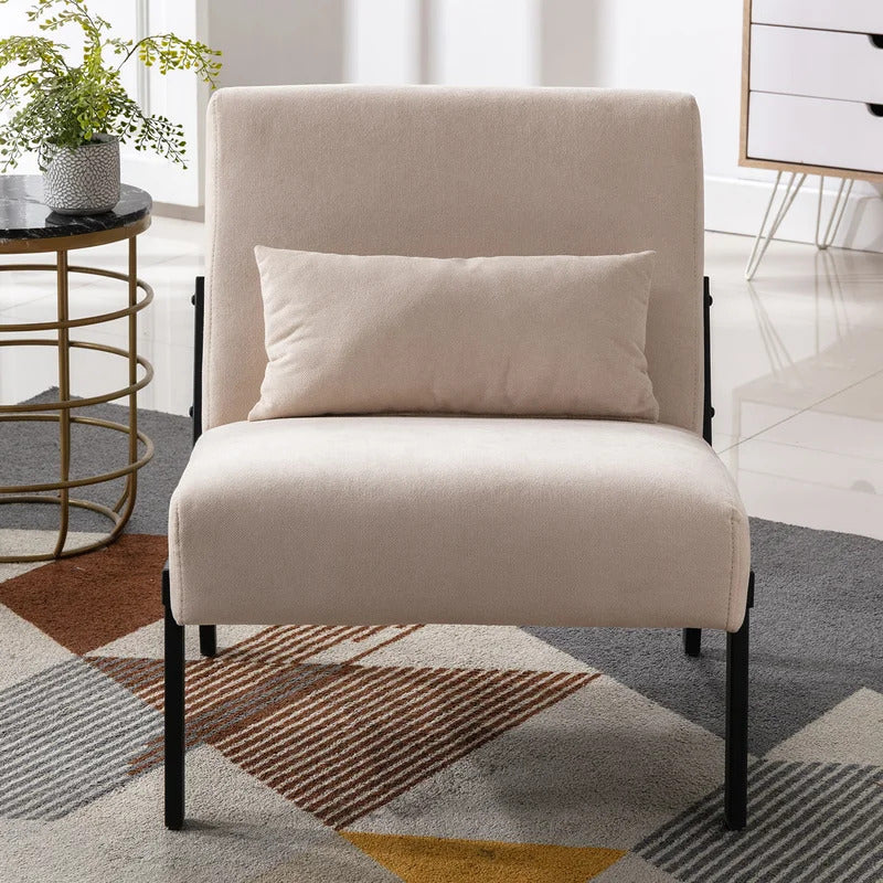 Slipper Chair: 26'' Wide Tufted Slipper Chair