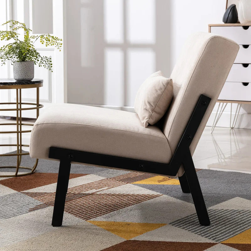 Slipper Chair: 26'' Wide Tufted Slipper Chair
