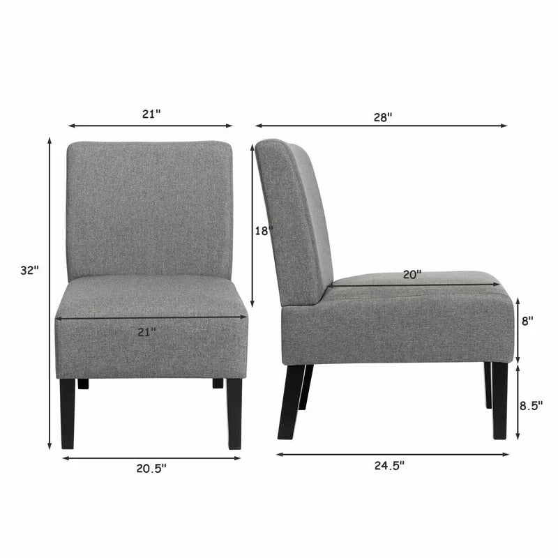 Slipper Chair: 28'' Wide Slipper Chair