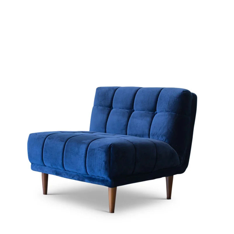 Slipper Chair: 35.4'' Wide Tufted Slipper Chair