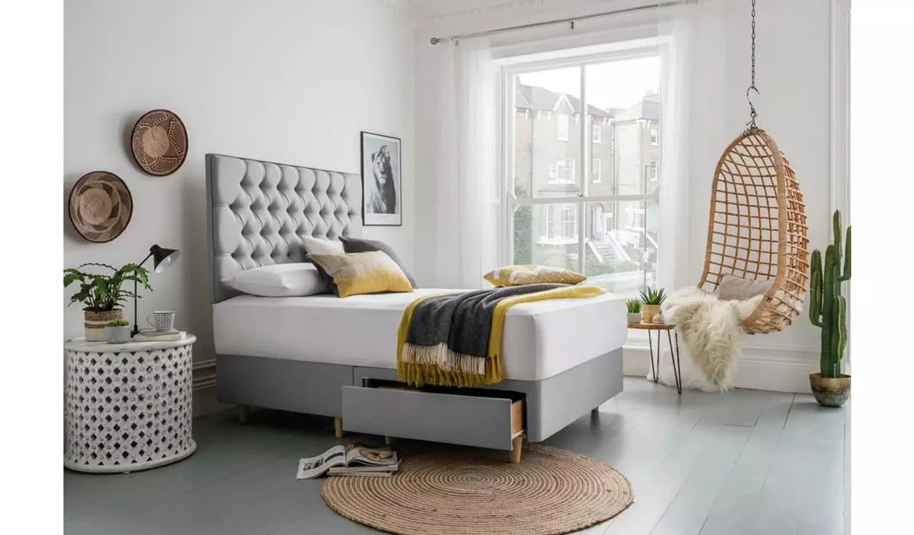 Double Bed : 2 Drawer Small Double Bed With Storage