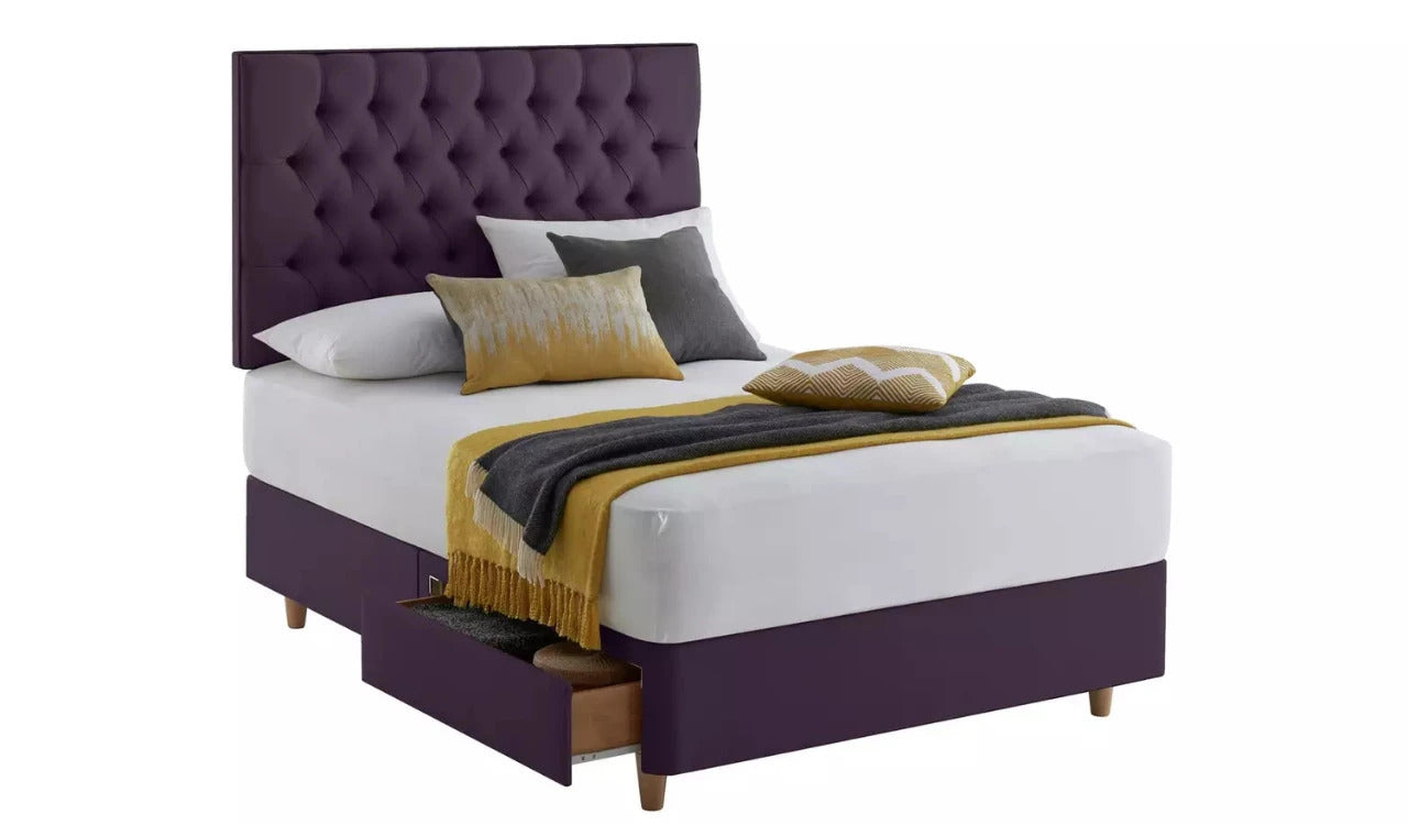 Double Bed : 2 Drawer Small Double Bed With Storage