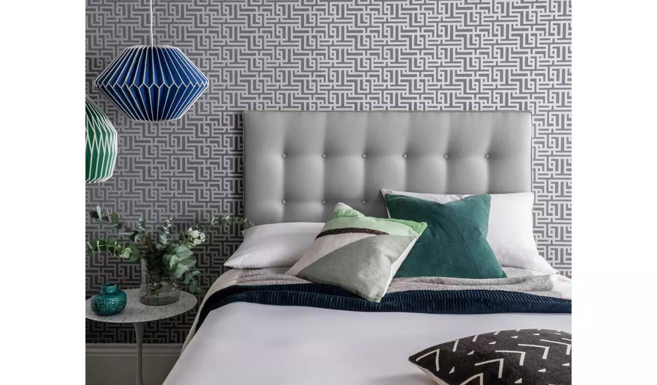 Small Double Bed: Slate Grey 4 Drawer Small Double Bed