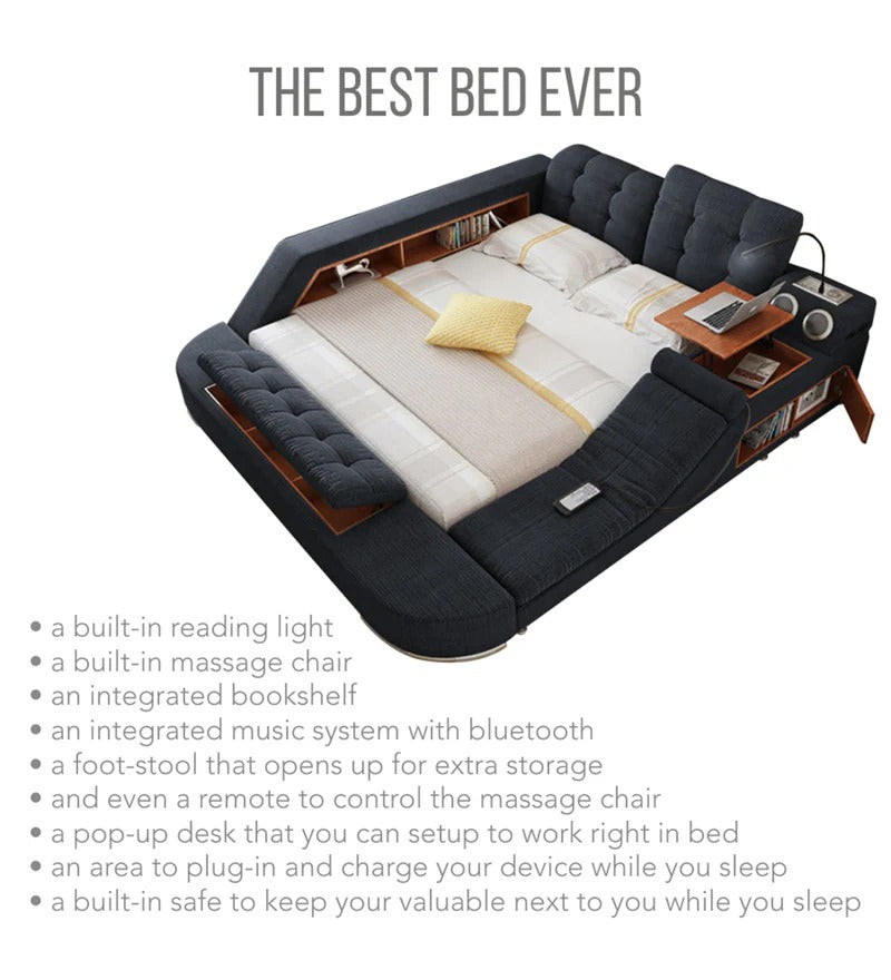 Smart Bed HUNK Tech Smart Ultimate Bed High Tech Furniture