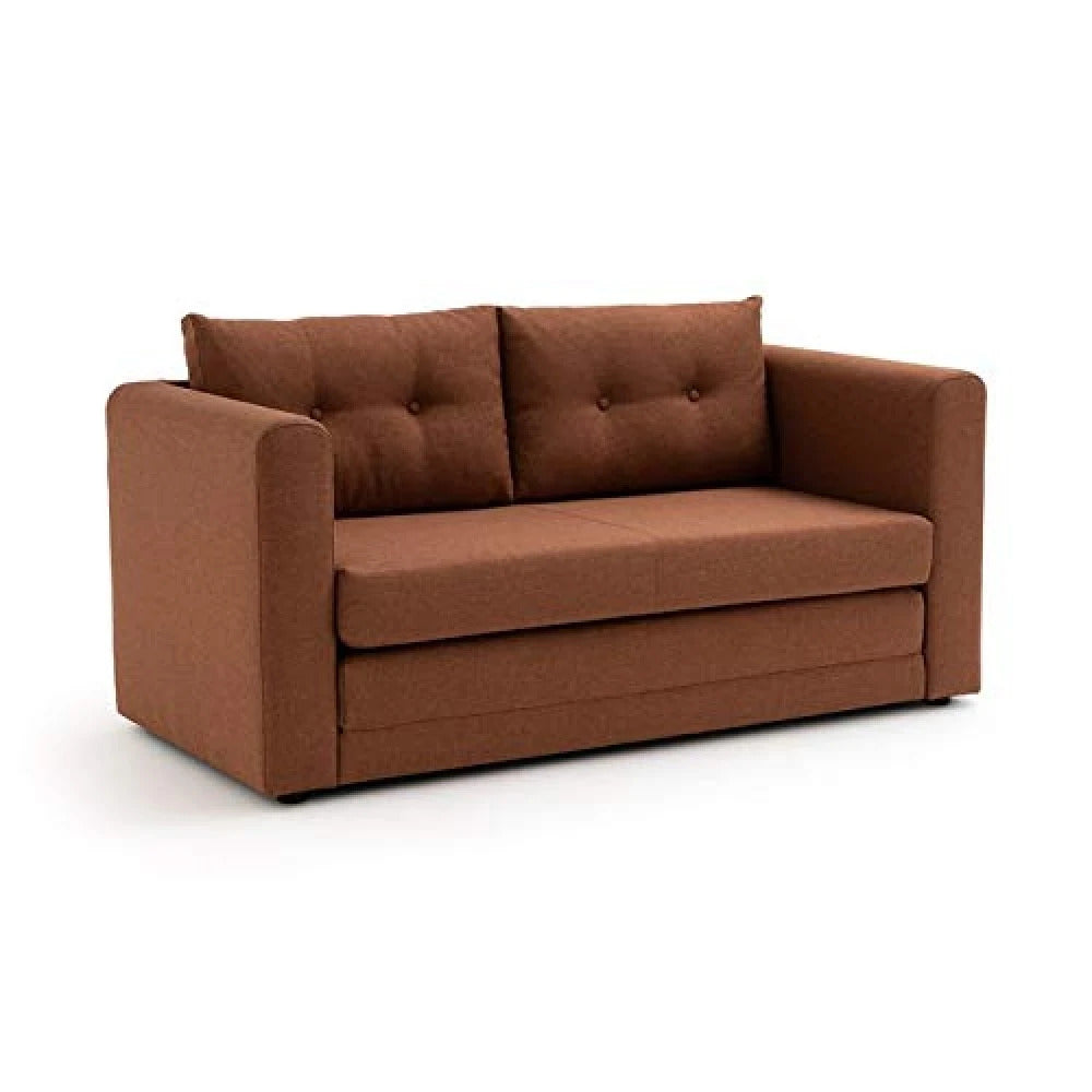 Sofa Cum Bed: Fabric 3 Seater Wooden Sofa Cum Bed for Living Room