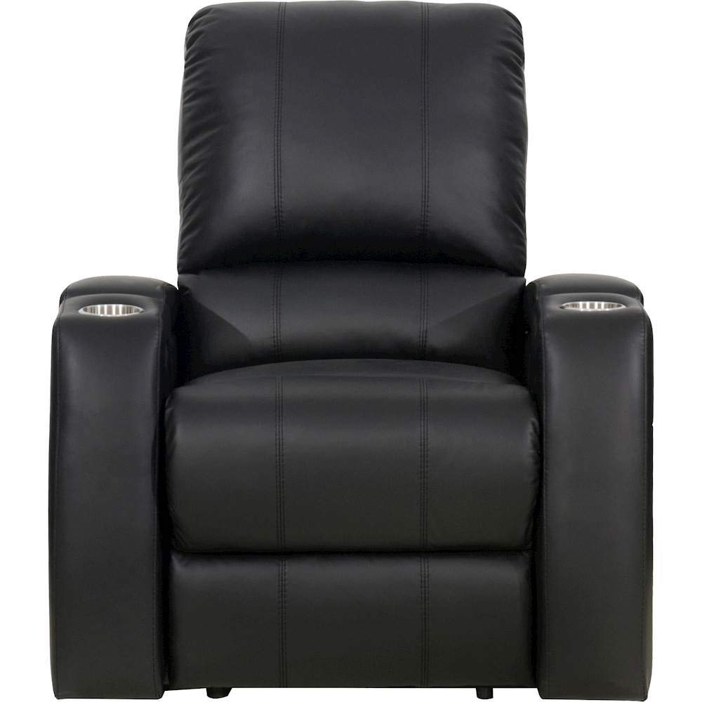 Recliners: Panther Single Seater Leatherette Recliner And Massage Chair(Black)